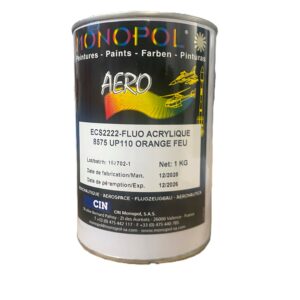 PEINTURE FLUO ACRYLIQUE ORANGE FEU  (ECS2222)
