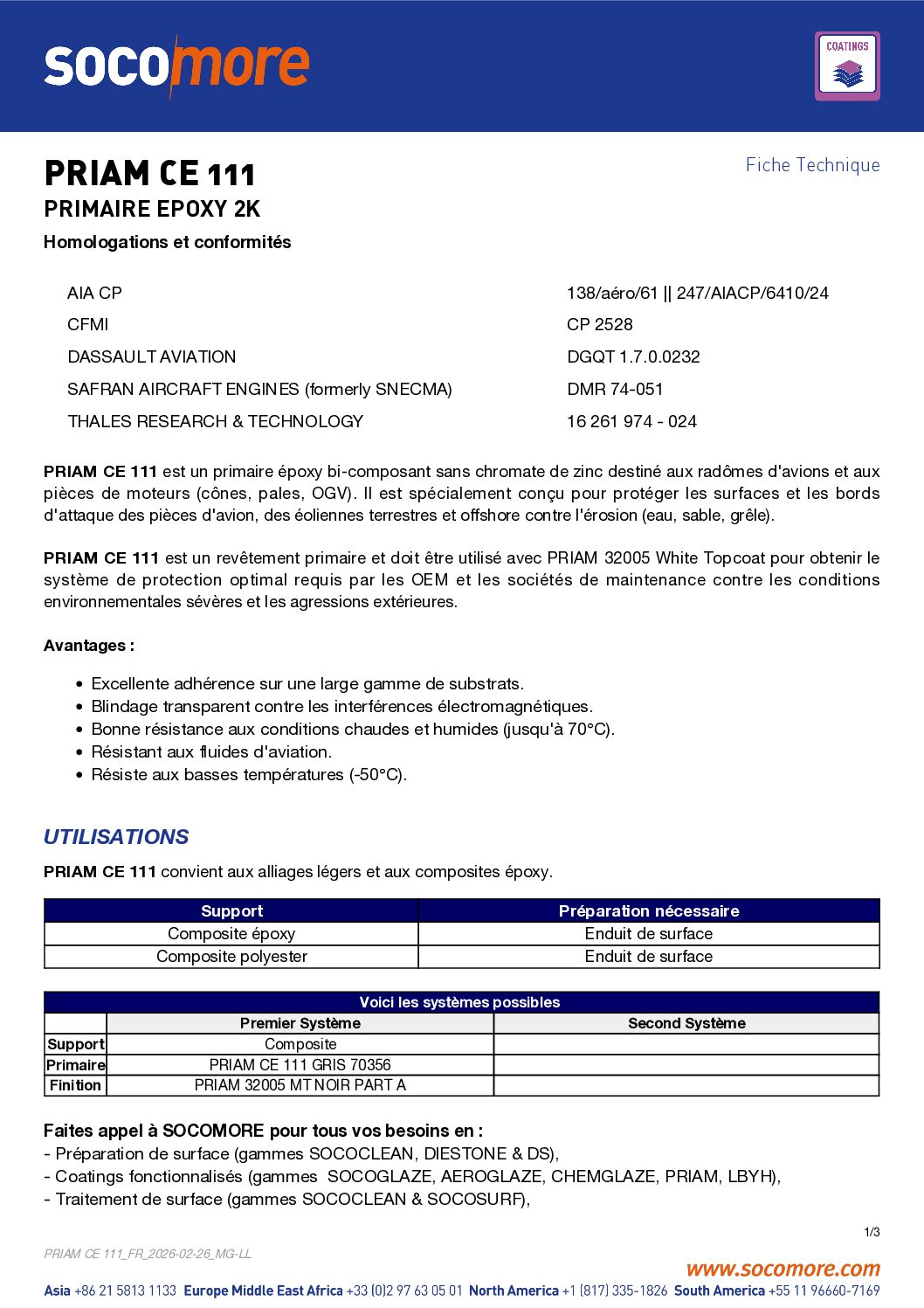 DURCISSEUR PRIAM CE 111 SN PB 0,22KG